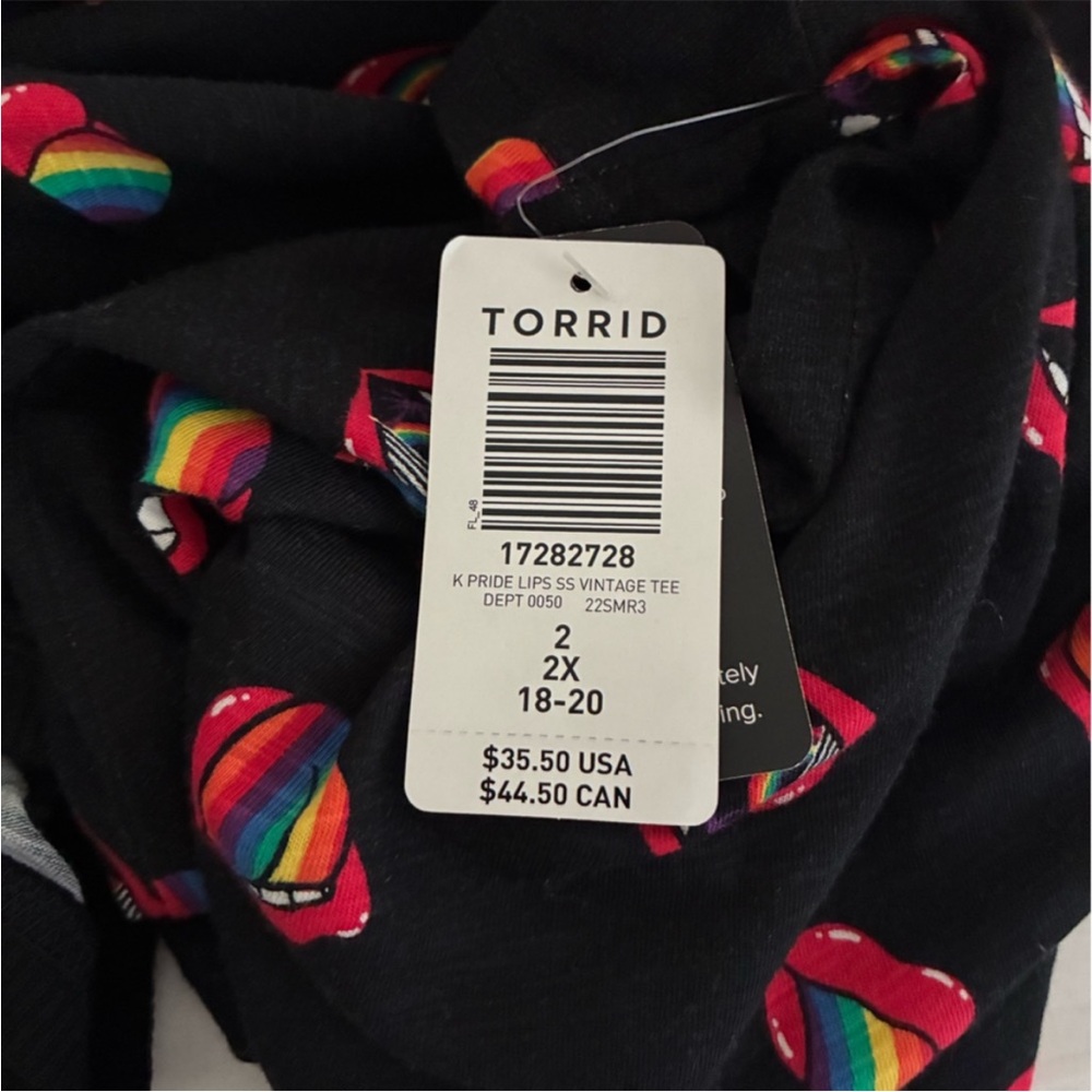 Torrid rainbow lips tee - Picture 5 of 5